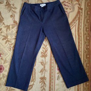 sutton studio black denim pleated jean